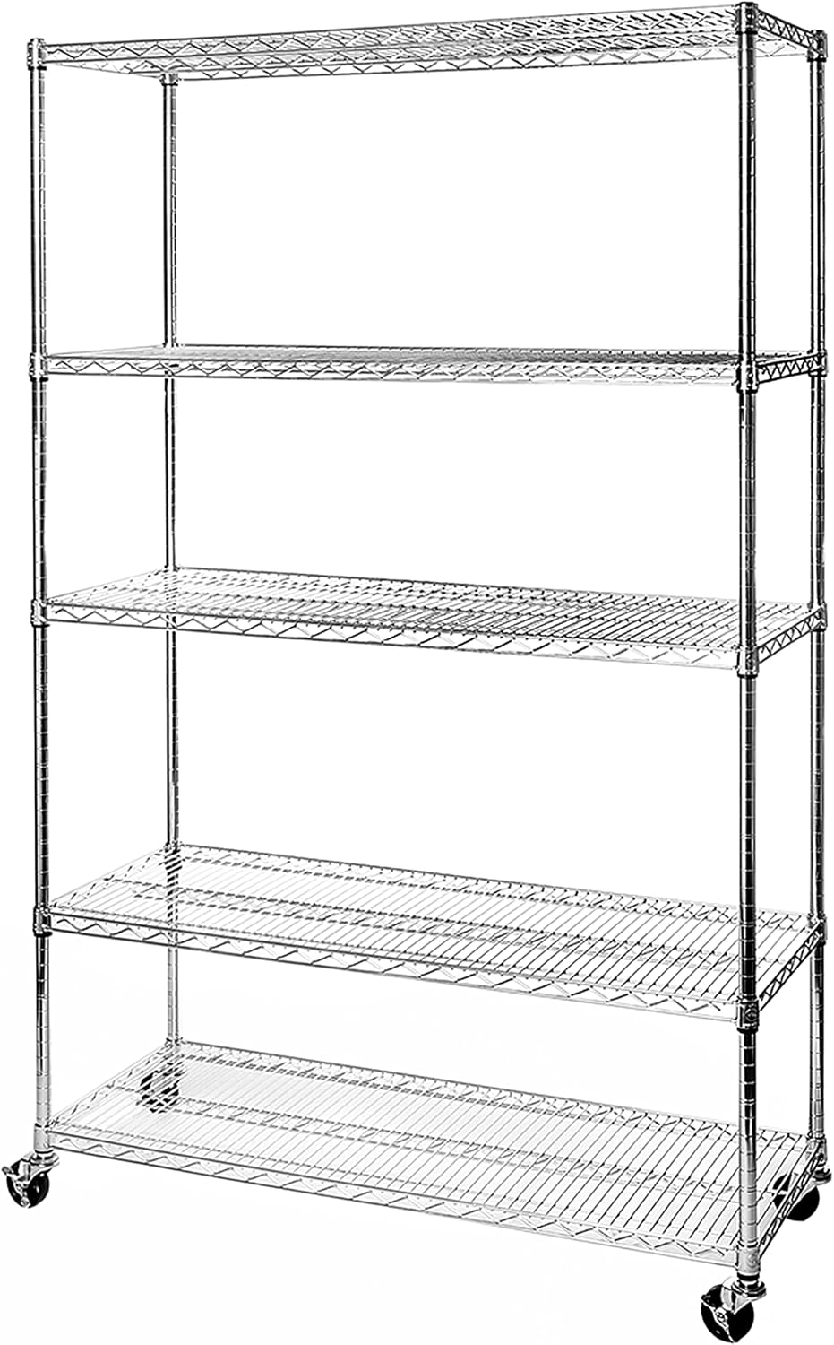 Commercial Kitchen Shelving - Commercial Grade Five Tier Steel Wire
