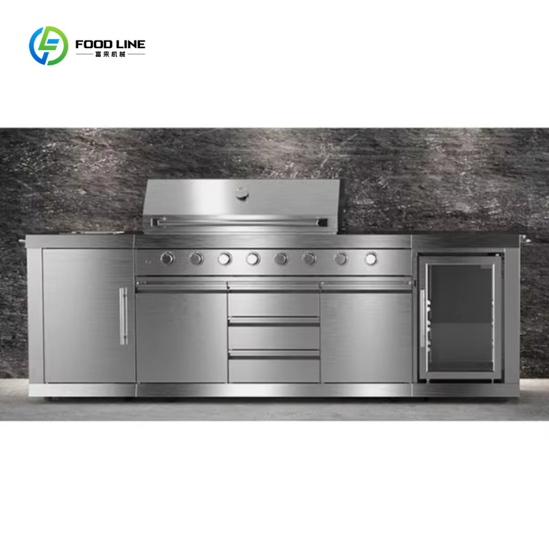 Commercial Kitchen Cabinet - Custom America 304 Stainless Steel Outdoor