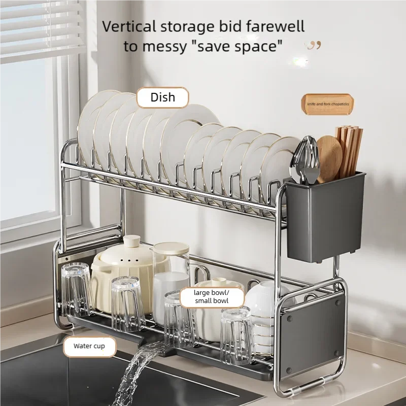 Commercial Kitchen Shelving - Kitchen Dish Drying Rack Narrow Sink