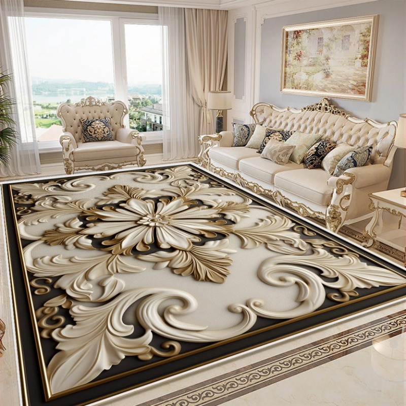 Commercial Kitchen Mats - Flower 3D Carpet for Bedroom Home