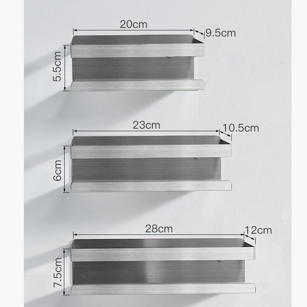 Commercial Kitchen Shelving - Hanging Drop Spice Rack Stainless Steel
