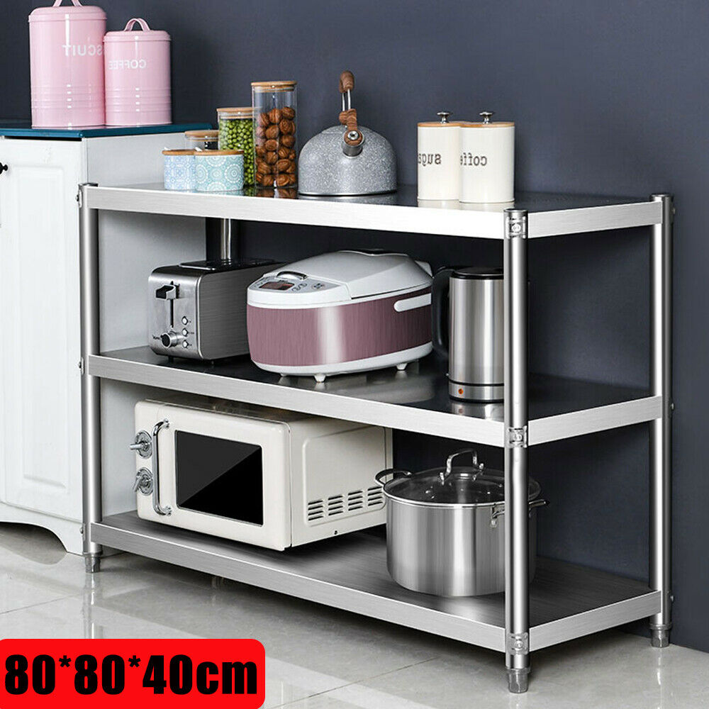 Commercial Kitchen Shelving - Heavy Duty Storage Shelving Organizer Stainless