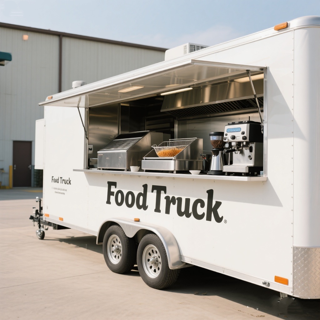 Commercial Kitchen Trailer - Mobile Food Truck With Full Kitchen