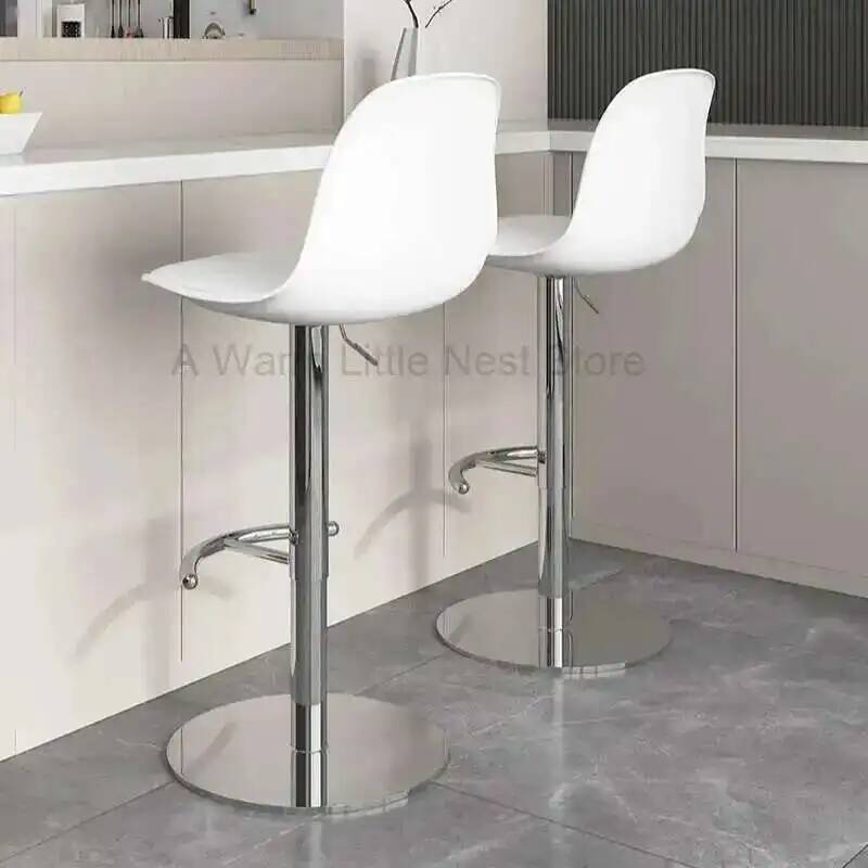Commercial Kitchen Interior - Luxury Bar Swivel Stainless Adjustable Chairs