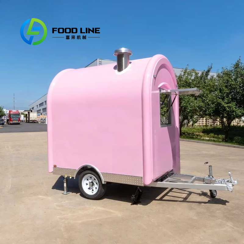 Customized Vintage Pink Mini F - đánh giá và giá Commercial Kitchen Trailer
