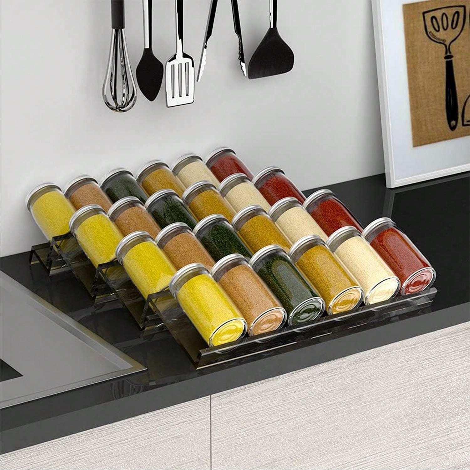 4 Layer Spice Drawer Organizer - đánh giá và giá Commercial Kitchen Shelving