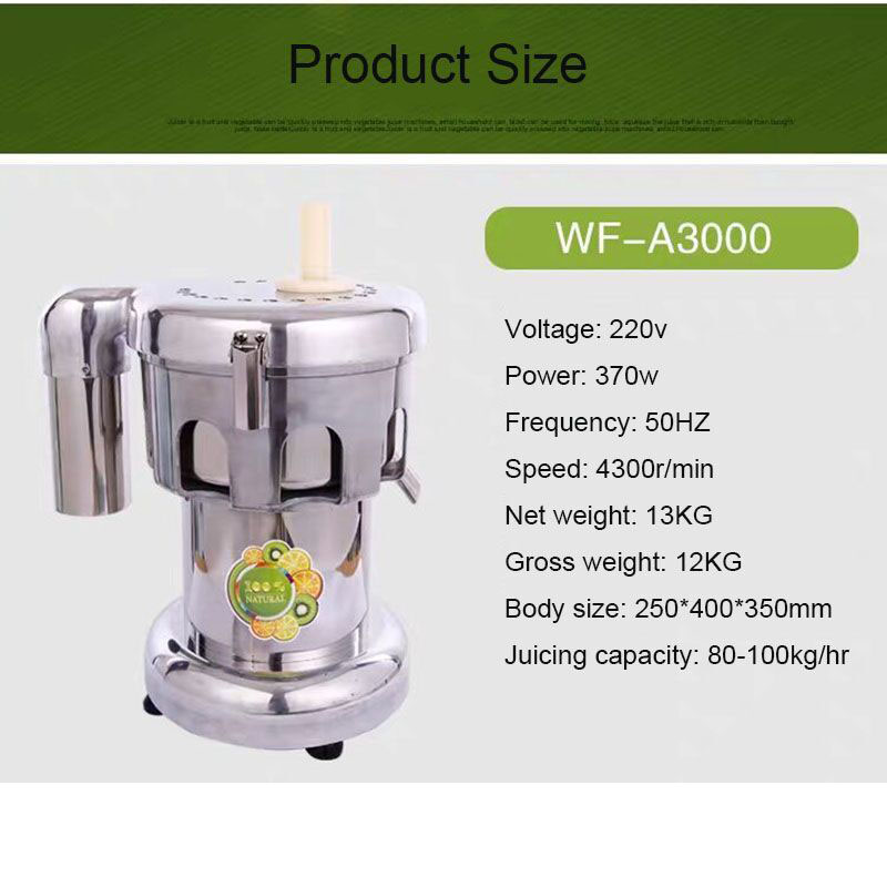 A3000 Heavy Duty 370W Juicer M - đánh giá và giá Juice Extractor Commercial