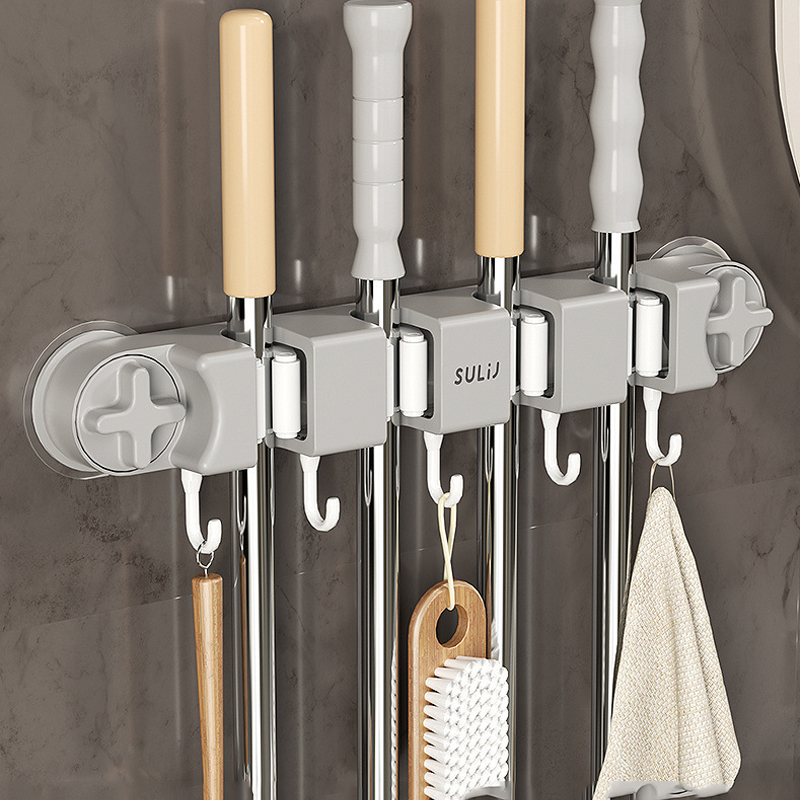 Suction Cup Mop Clips Holder 2 - đánh giá và giá Commercial Kitchen Shelving