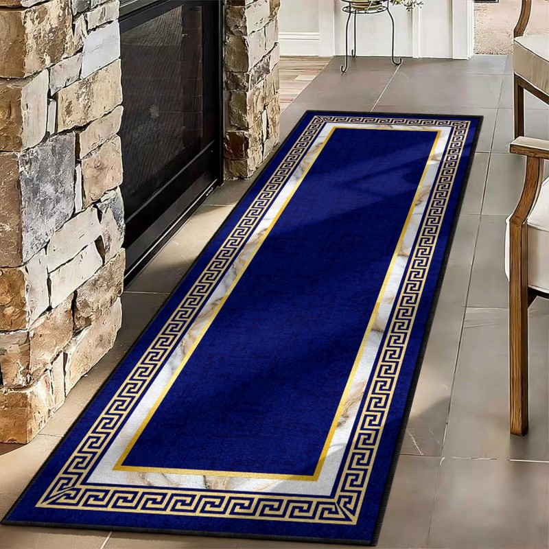 Abstract Art Runner Rug Blue Y - đánh giá và giá Commercial Kitchen Mats