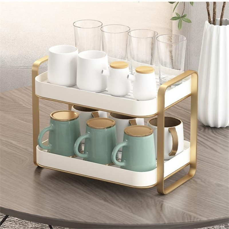 2 Tier Cup Organizer Rack Mug  - đánh giá và giá Commercial Kitchen Shelving