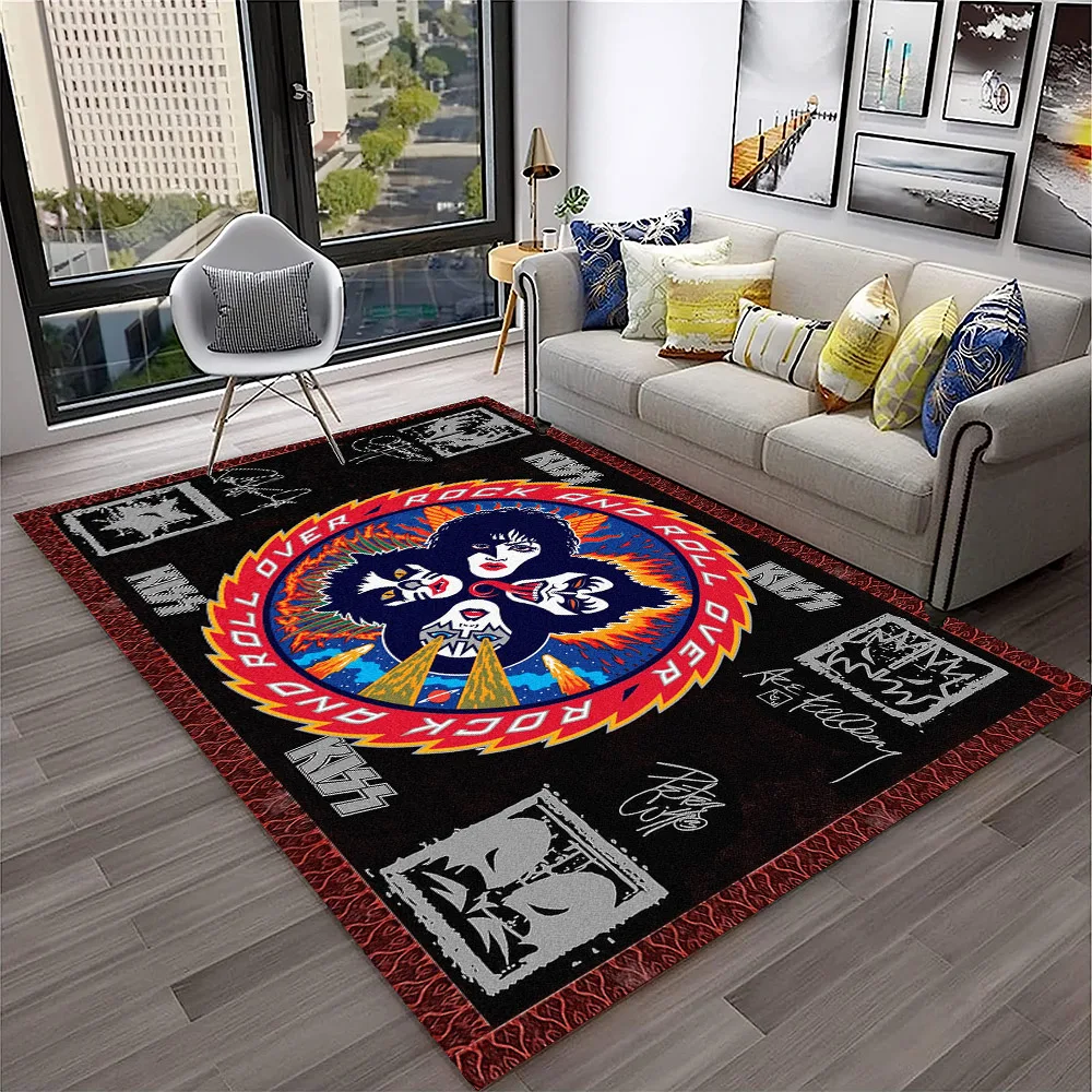 Retro KISS Rock Band Carpet Ru - đánh giá và giá Commercial Kitchen Mats