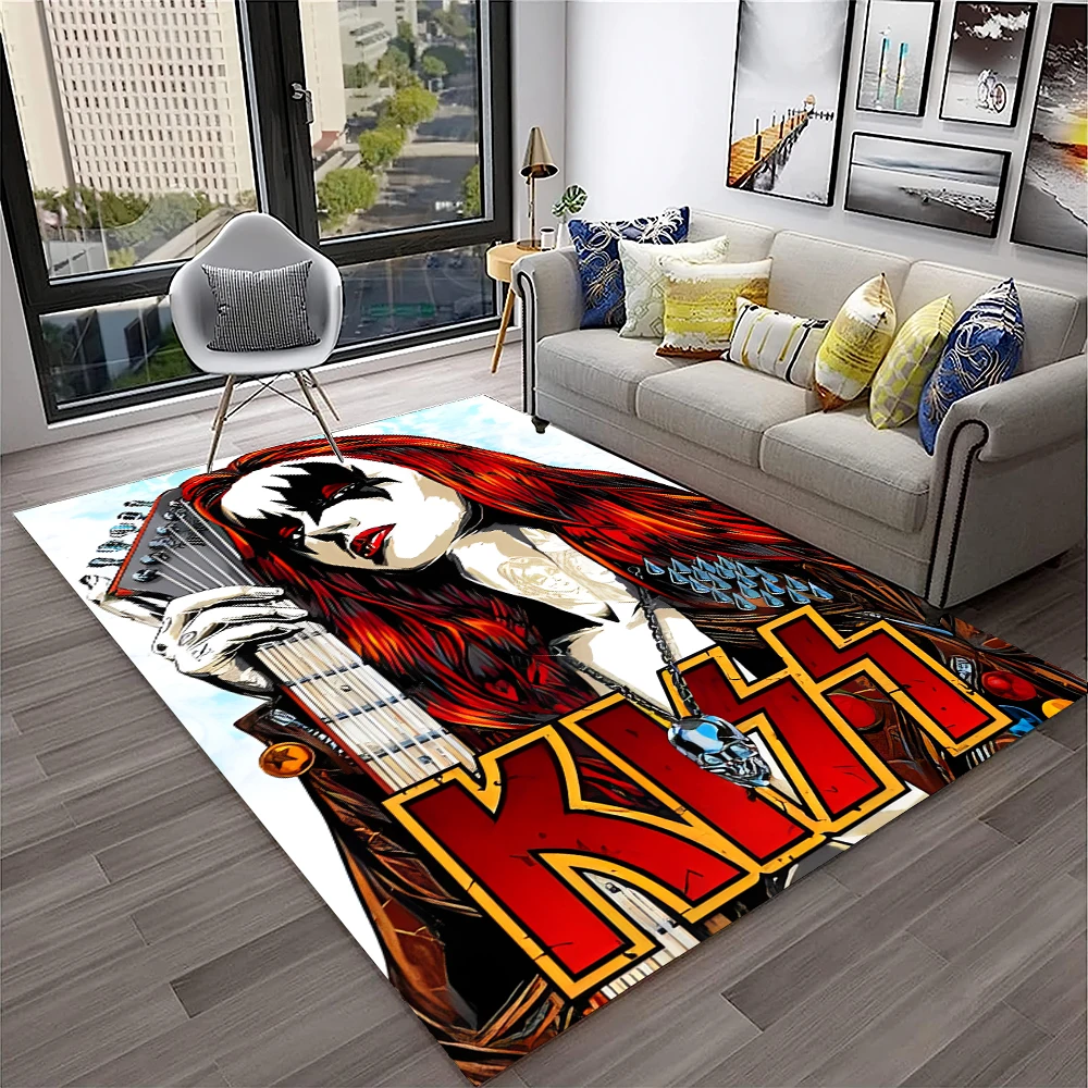 Retro KISS Rock Band Carpet Ru - đánh giá và giá Commercial Kitchen Mats