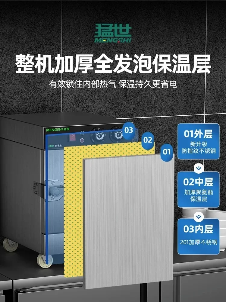 220V Stainless Steel Electric  - đánh giá và giá Commercial Kitchen Cabinet