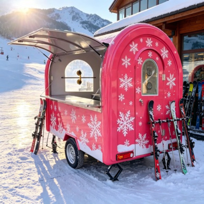 Hot Dog BBQ Mobile Kitchen Tra - đánh giá và giá Commercial Kitchen Trailer