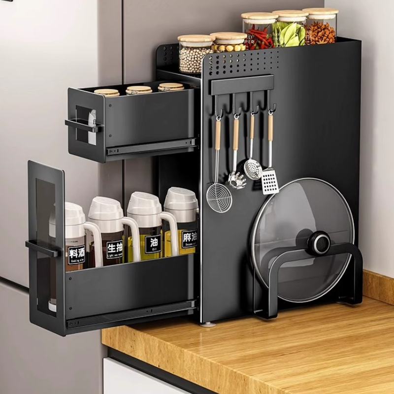 Corner Spice Rack Pull-Out Org - đánh giá và giá Commercial Kitchen Shelving
