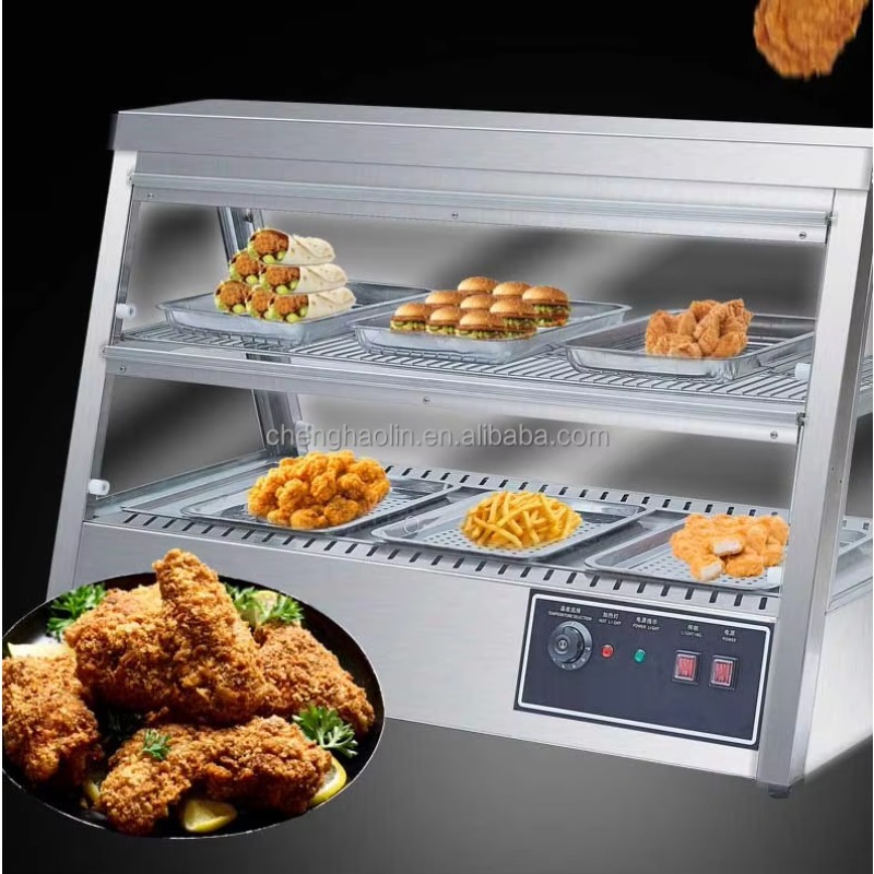 Food Heating Hamburger Fried C - đánh giá và giá Commercial Kitchen Cabinet