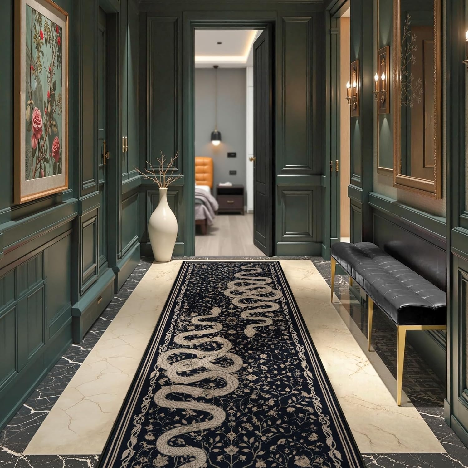 Hallway Carpet Runner Rug Blac - đánh giá và giá Commercial Kitchen Mats