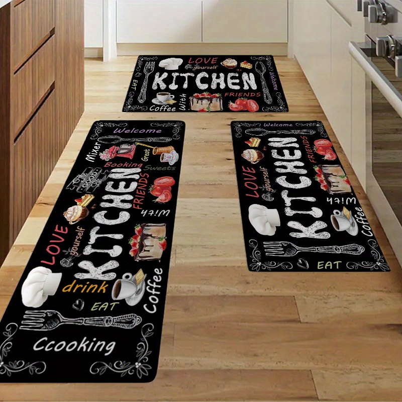 Kitchen Chalkboard Carpet Home - đánh giá và giá Commercial Kitchen Mats
