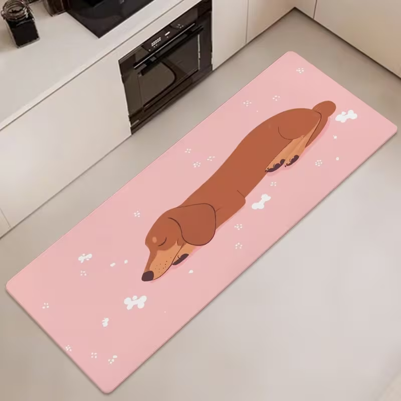 Cute Sleeping Dachshund Long K - đánh giá và giá Commercial Kitchen Mats