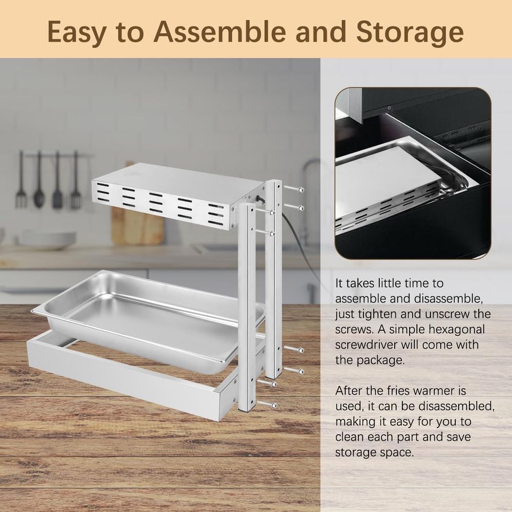 French Fry Warmer, Commercial  - đánh giá và giá Commercial Kitchen Cabinet