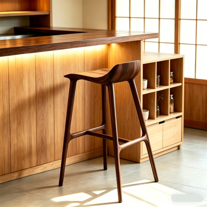 Wooden Save Space Bar Stools S - đánh giá và giá Commercial Kitchen Interior